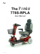 Planet Mobility Products Prowler 778S-RPLA User Manual