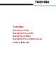 Toshiba Satellite L350 series User Manual