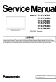 Panasonic TH-37PX80B Service Manual