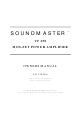 SOUNDMASTER VF 250 Owner's Manual
