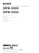 Sony SRW-5000 Operation Manual