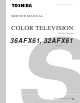 Toshiba 36AFX61 Service Manual