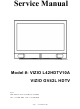 Vizio L42HDTV10A Service Manual