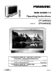 Panasonic CT-30WX52 Operating Instructions Manual