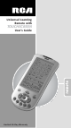 RCA Universal Learning Remote with TOUCHSCREEN User Manual
