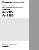 Pioneer A-209 Operating Instructions Manual