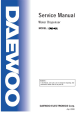 Daewoo DWC-42R Service Manual