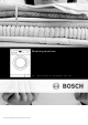 Bosch washing machine Instructions For Installation And Use Manual