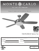 Monte Carlo Fan Company 5SLR52 Owner's Manual And Installation Manual