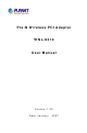 Planet WNL-9310 User Manual