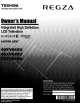 Toshiba Regza 40XV645U Owner's Manual