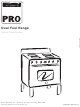 Kenmore Dual Fuel Range Use & Care Manual