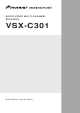 Pioneer VSX-C301 Operating Instructions Manual
