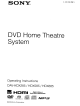 Sony DAV-HDX285 Operating Instructions Manual