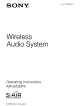 Sony AIR-SA20PK Operating Instructions Manual
