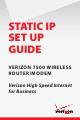 Verizon 7500 Setup Manual