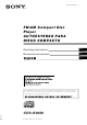 Sony CDX-R3000 Operating Instructions Manual