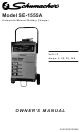 Schumacher SE-1555A Owner's Manual