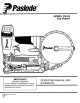 Paslode CS150 Operating Manual And Schematic
