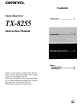 Onkyo TX-8255 Instruction Manual