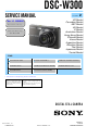 Sony DSC-W300 Service Manual