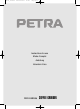 PETRA COFFEE GRINDER Instructions For Use Manual