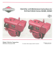Briggs & Stratton Sno/Gard 222400 Series Operating And Maintenance Instructions Manual