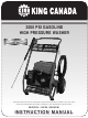 King Canada Power Force KPW-3000FM Instruction Manual
