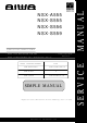 aiwa NSX-A555 Simplified Service Manual