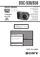 Sony Cyber-shot DSC-S30 Service Manual