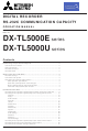 Mitsubishi Electric DX-TL5000E series Operation Manual