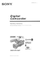 Sony DSR-PD150P Operating Instructions Manual
