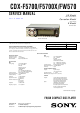 Sony CDX-F5700 Service Manual