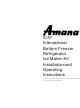 Amana IC57 Installation And Operating Instructions Manual