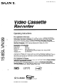Sony SLV-N99 Operating Instructions Manual