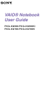 Sony VAIO PCG-XG500 User Manual