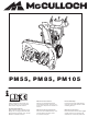 McCulloch PM55 Instruction Manual