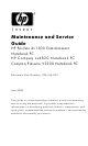 HP Pavilion dv1300 Maintenance And Service Manual