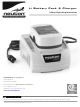 Neuton Li Battery Pack & Charger Safety & Operating Instructions Manual
