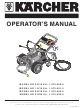 Kärcher HD 2.0/10 Ed - 1.575-250.0 Operator's Manual