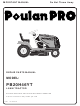 Poulan Pro PB20H46YT Repair Parts Manual