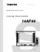 Toshiba 14AF44 Service Manual