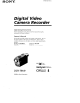 Sony Handycam Vision DCR-TRV9 Operating Instructions Manual
