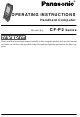 Panasonic ToughBook CF-P2 Series Operating Instructions Manual