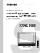 Toshiba 17HLV85 Service Manual