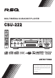RSQ CSU-222 Instructions Manual