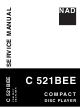 NAD C 521BEE Service Manual