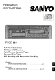 Sanyo FXCD-550 Operating Instructions Manual