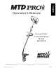 MTD Pro MP426CS Operator's Manual