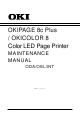OKI OKIPAGE 8c Plus Maintenance Manual